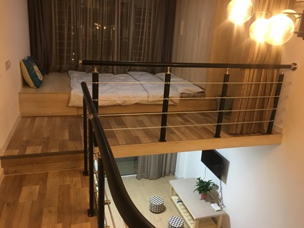 蓬莱阁海边精装家庭复式loft公寓