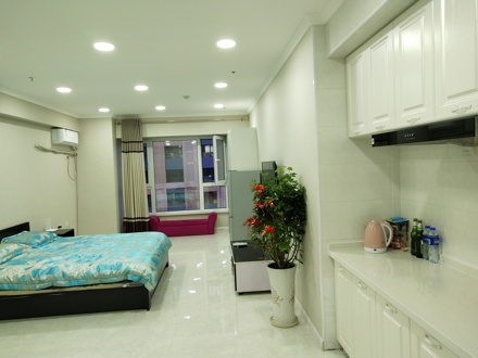 鸡西万达广场大户型休闲娱乐大床房整租